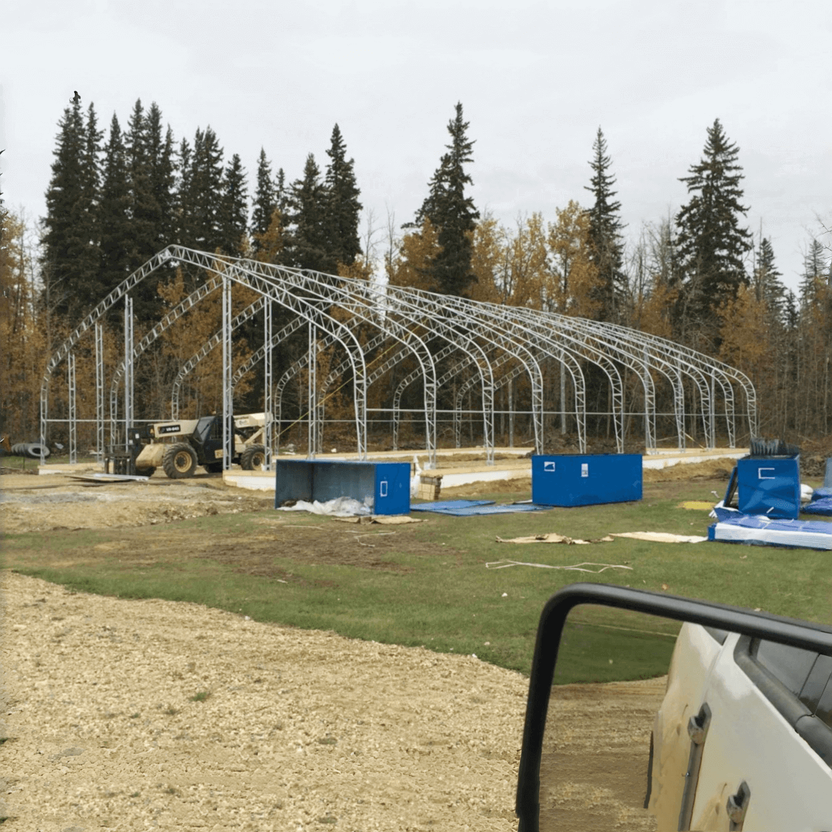 Chery Industrial W40'xL80'xH23' Double Truss Storage Shelter