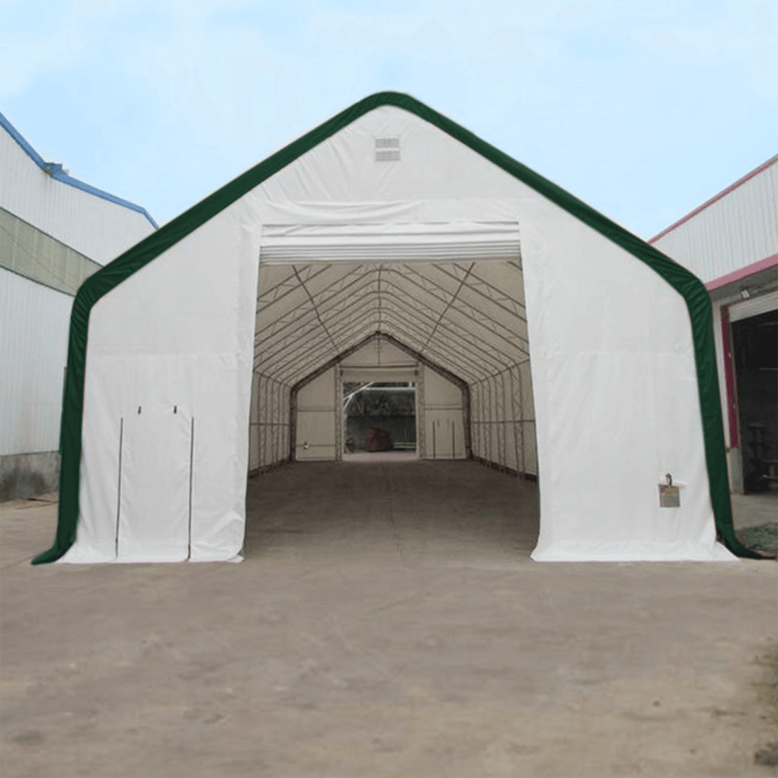 Chery Industrial W40'xL80'xH23' Double Truss Storage Shelter