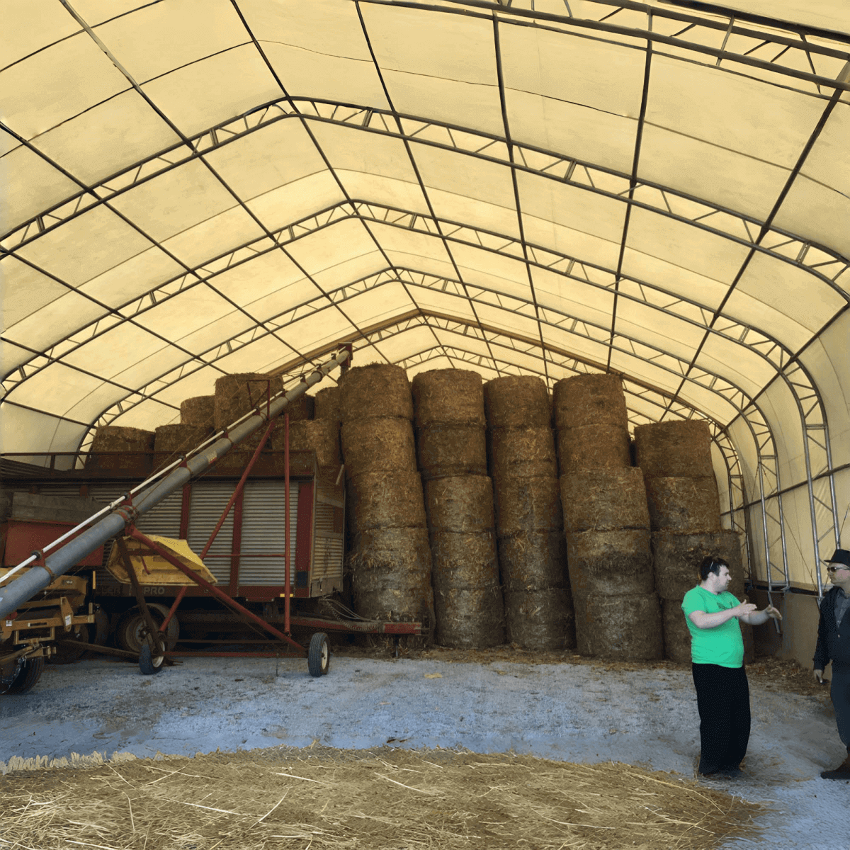 Chery Industrial W40'xL80'xH23' Double Truss Storage Shelter