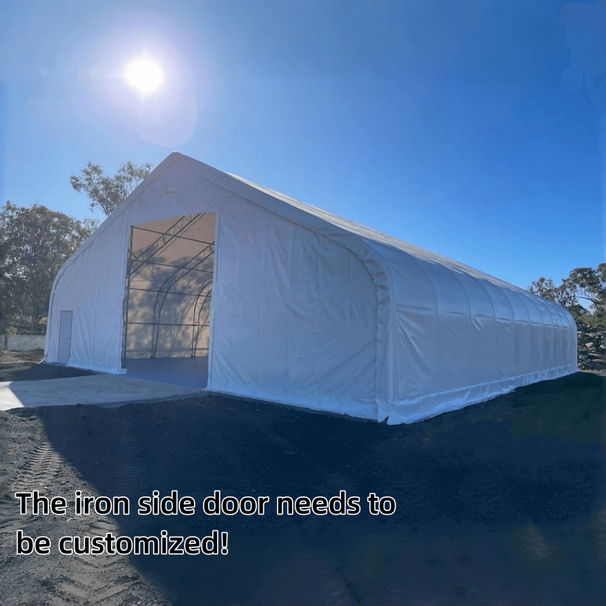 Chery Industrial W50'xL80'xH23' Double Truss Storage Shelter