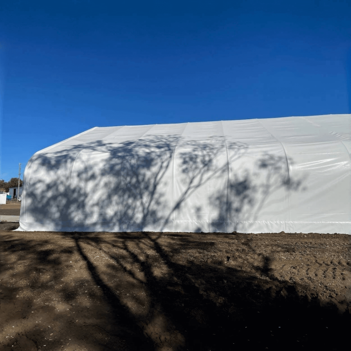 Chery Industrial W70'xL120'xH28' Double Truss Storage Shelter