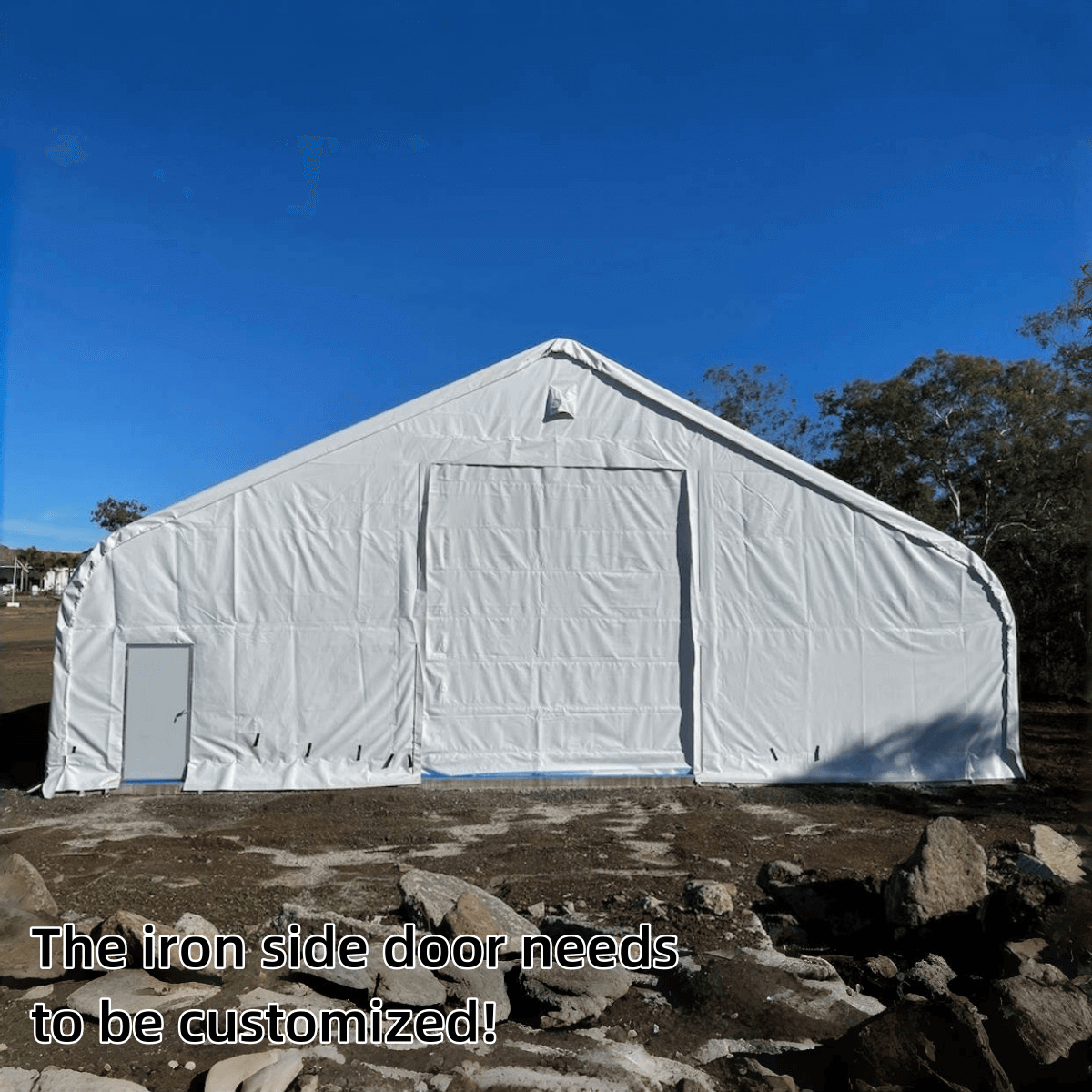 Chery Industrial W70'xL120'xH28' Double Truss Storage Shelter