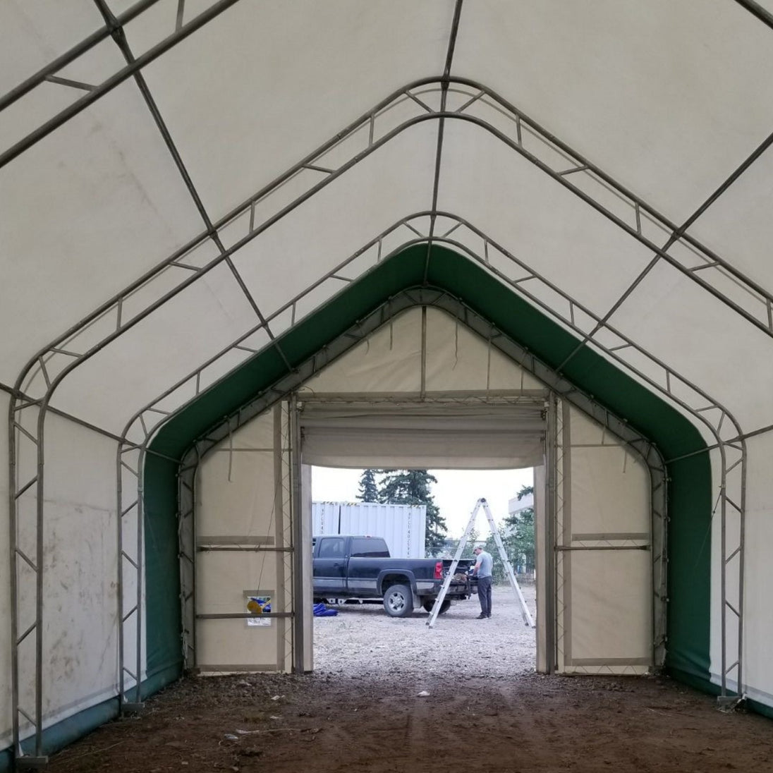 Chery Industrial W20'xL33'xH16' Double Truss Storage Shelter