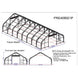 Chery Industrial W40'xL80'xH21' Double Truss Storage Shelter, 10' Truss Spacing