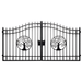 Chery Industrial 14x8 ft Steel Dual Swing Driveway Gate
