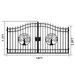 Chery Industrial 14x8 ft Steel Dual Swing Driveway Gate
