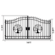 Chery Industrial 14x8 ft Steel Dual Swing Driveway Gate