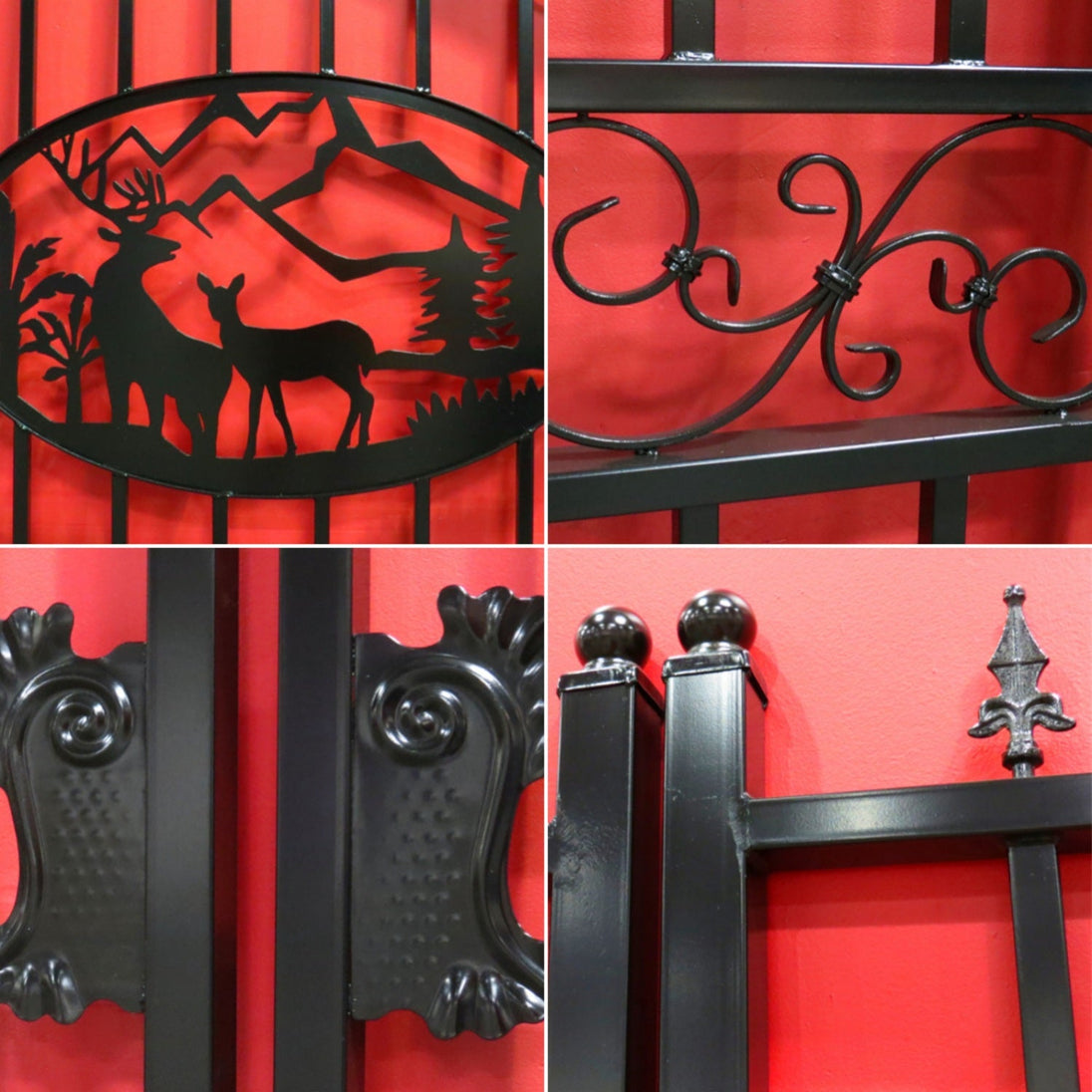 Chery Industrial 14x8 ft Steel Dual Swing Driveway Gate