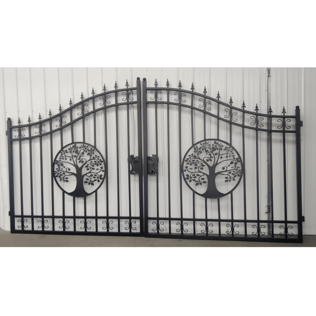 Chery Industrial 14x8 ft Steel Dual Swing Driveway Gate