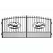 Chery Industrial 14x8 ft Steel Dual Swing Driveway Gate