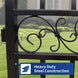 Chery Industrial 16x8 ft Steel Dual Swing Driveway Gate with Horse Pattern