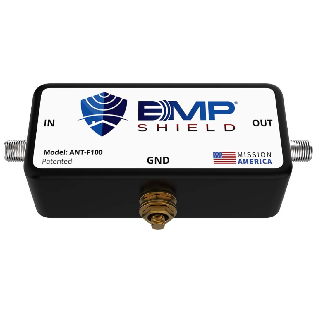 EMP Shield - HF/VHF/UHF Radio EMP Protection up to 200 Watts with F-Connectors (ANT-100-F)