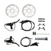 Eunorau | 2-Piston Hydraulic Disc Brake Sensor Set with 180MM Brake Rotors for BBS/ENA motor kits&eBike Upgrade | ENA-HYDRAULIC