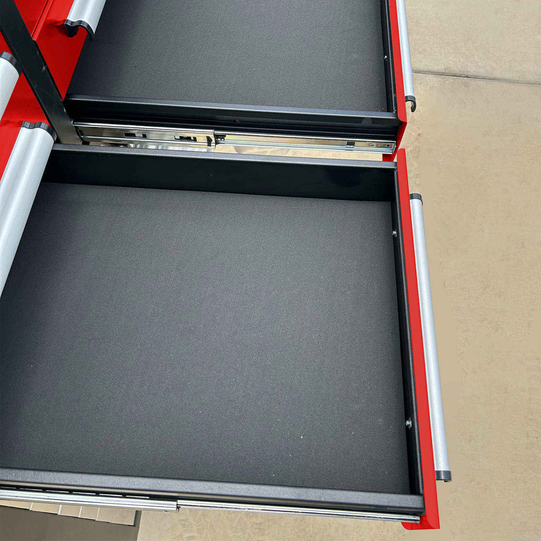 Chery Industrial 10ft Workbench Cabinet(40 Drawers, 2 Cabinets & 1 Pegboard)