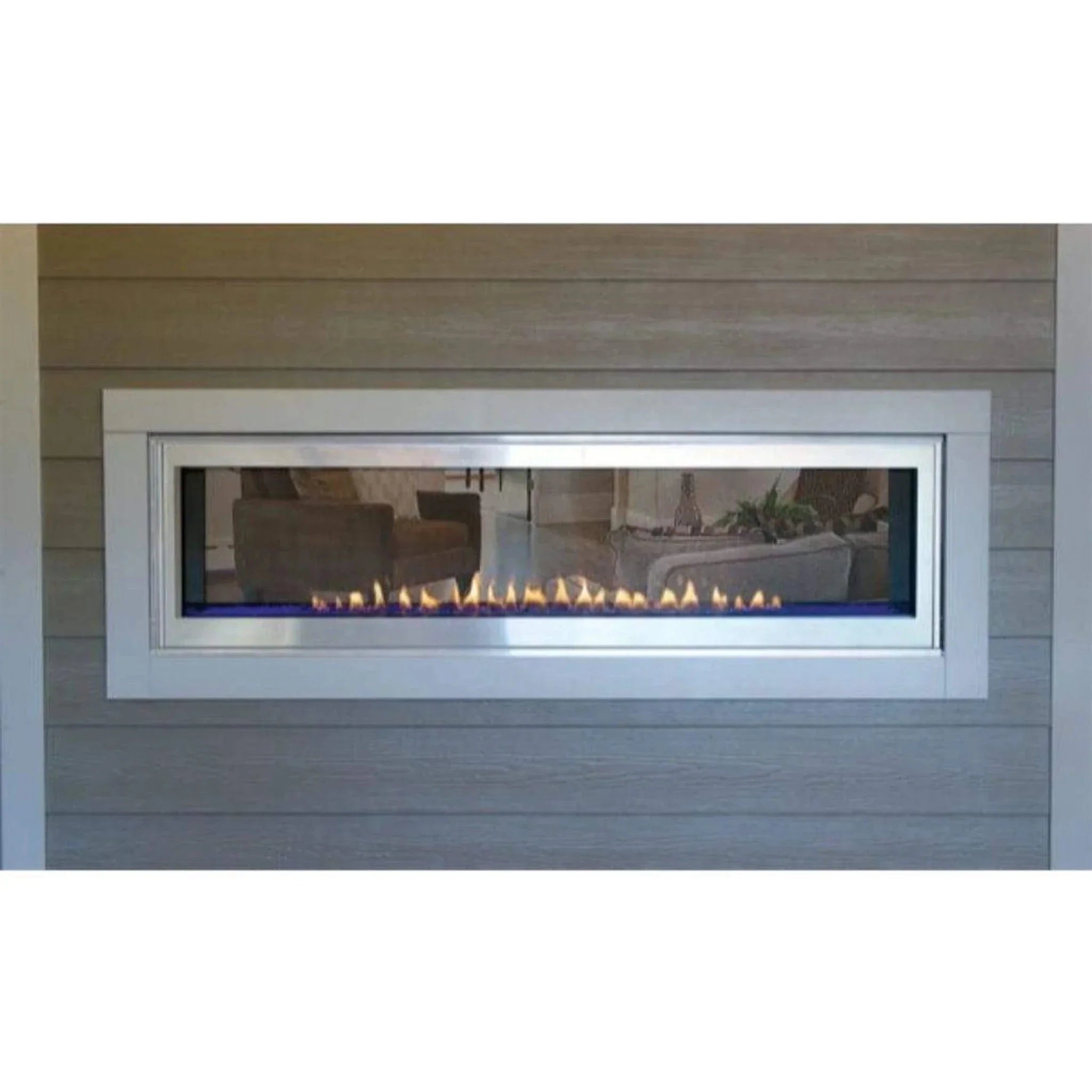 American Hearth | Boulevard SeeThrough Frame 48 in Stainless Steel | DFED489SS