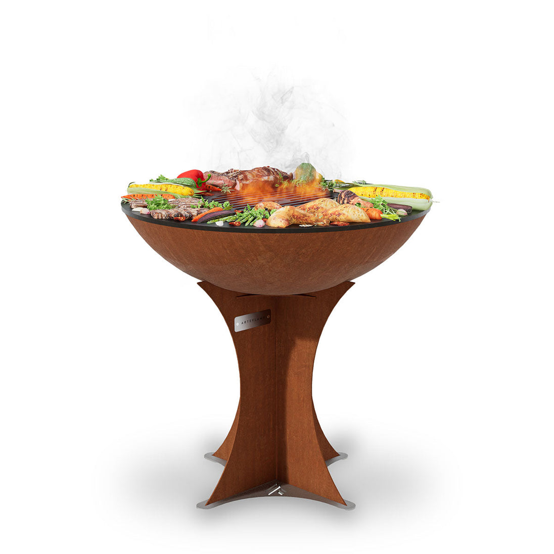 Arteflame Classic 30" - Euro Base Flat-Top Grill & Fire Bowl (CORTEN Steel)