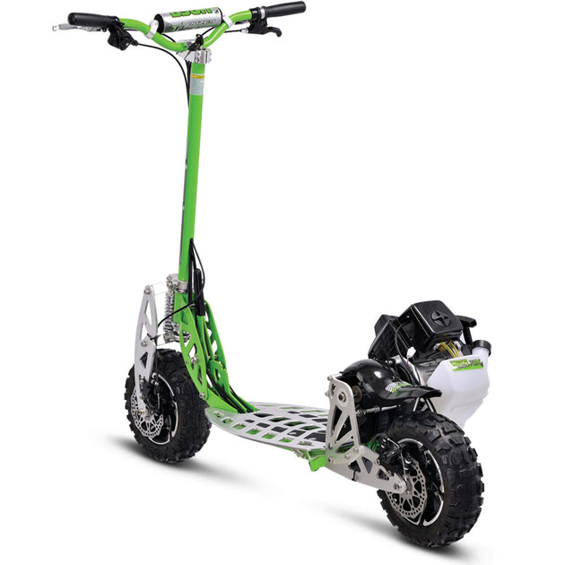 MotoTec/UberScoot 70x 2-Speed Gas Scooter Green - Image 2