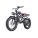 Electric bike with thick tires on a gray background