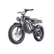 Electric bike with thick tires on a gray background