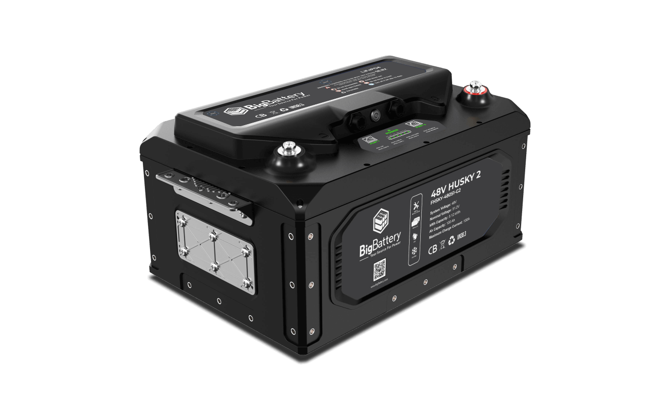 48V HUSKY 2 PWR | 5.12kWh LiFePO4 - High Power | Golf Cart | UTV | Industrial Battery