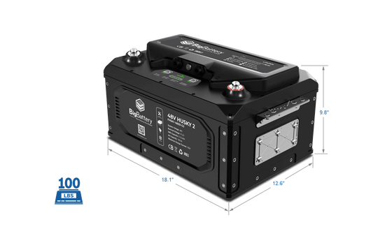 48V HUSKY 2 PWR | 5.12kWh LiFePO4 - High Power | Golf Cart | UTV | Industrial Battery - Image 3