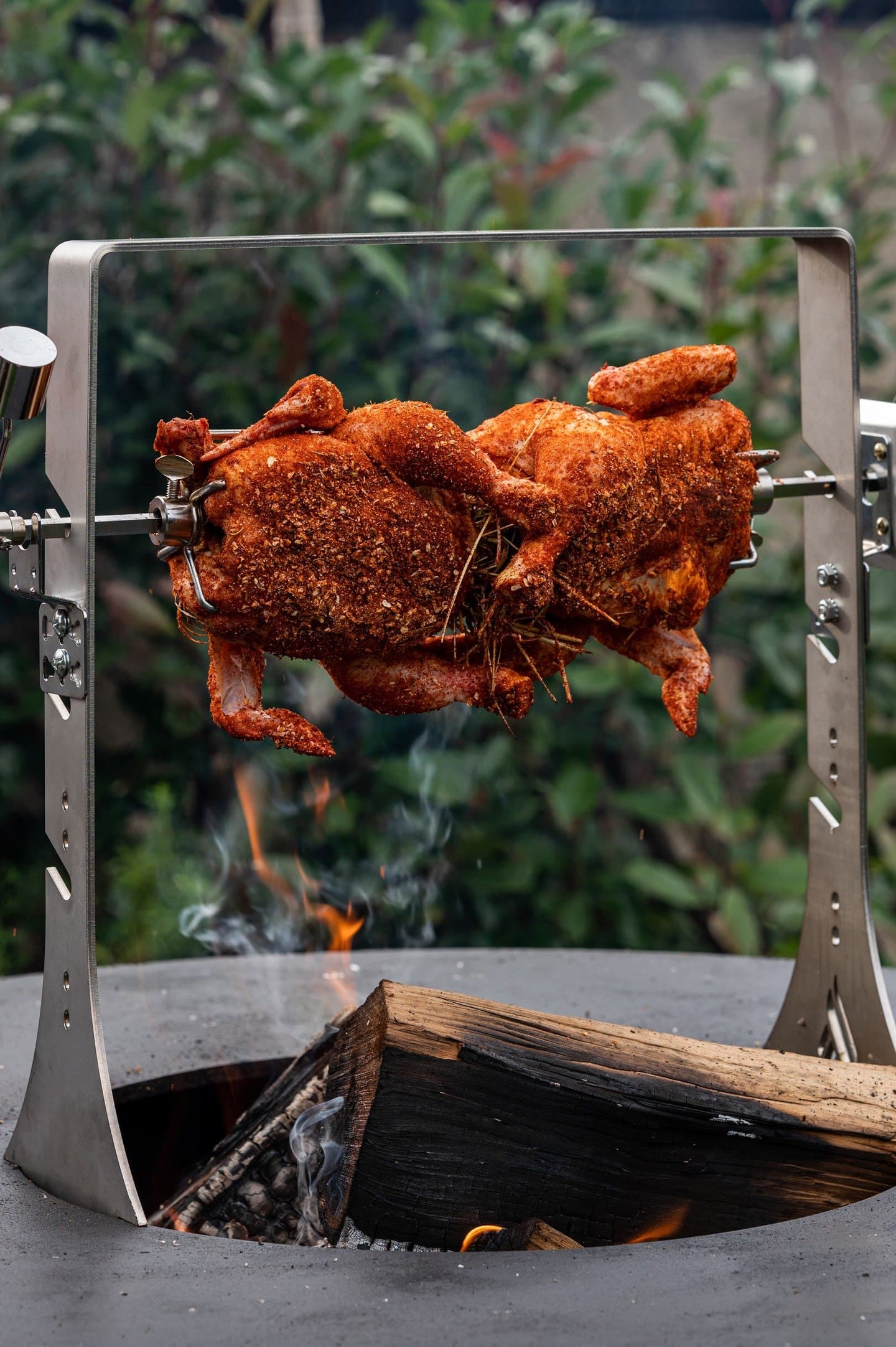 Arteflame Rotisserie with Cordless Motor For Green Egg XXL / Kamado XXL