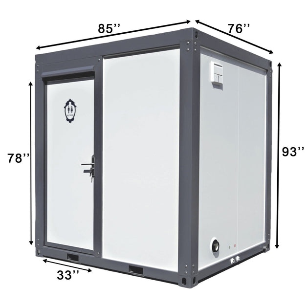 Chery Industrial Portable Toilet with Fan-shaped Door Shower