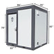 Chery Industrial Portable Toilet with Fan-shaped Door Shower