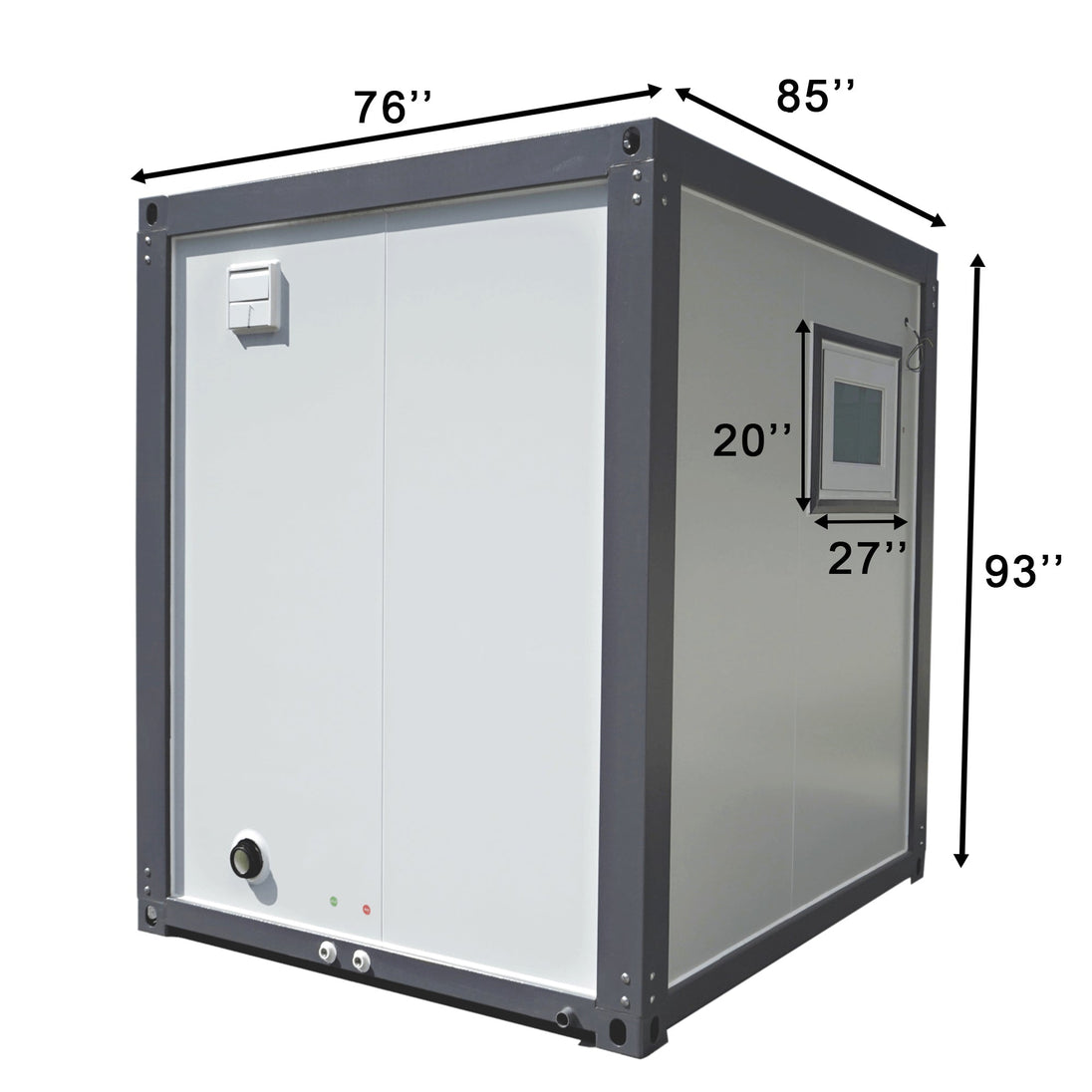 Chery Industrial Portable Toilet with Fan-shaped Door Shower