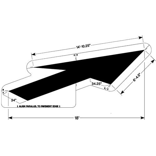 Newstripe | Federal Lane Drop Arrow | 10001957