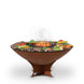 Arteflame Classic 40" - Fire Pit with Cooktop (CORTEN Bowl; Short Round / Short Euro / Built-In No Base)