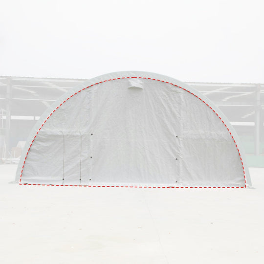 Chery Industrial Front/Rear Panel with Roll-up Door for W30'xH15' Storage Shelter