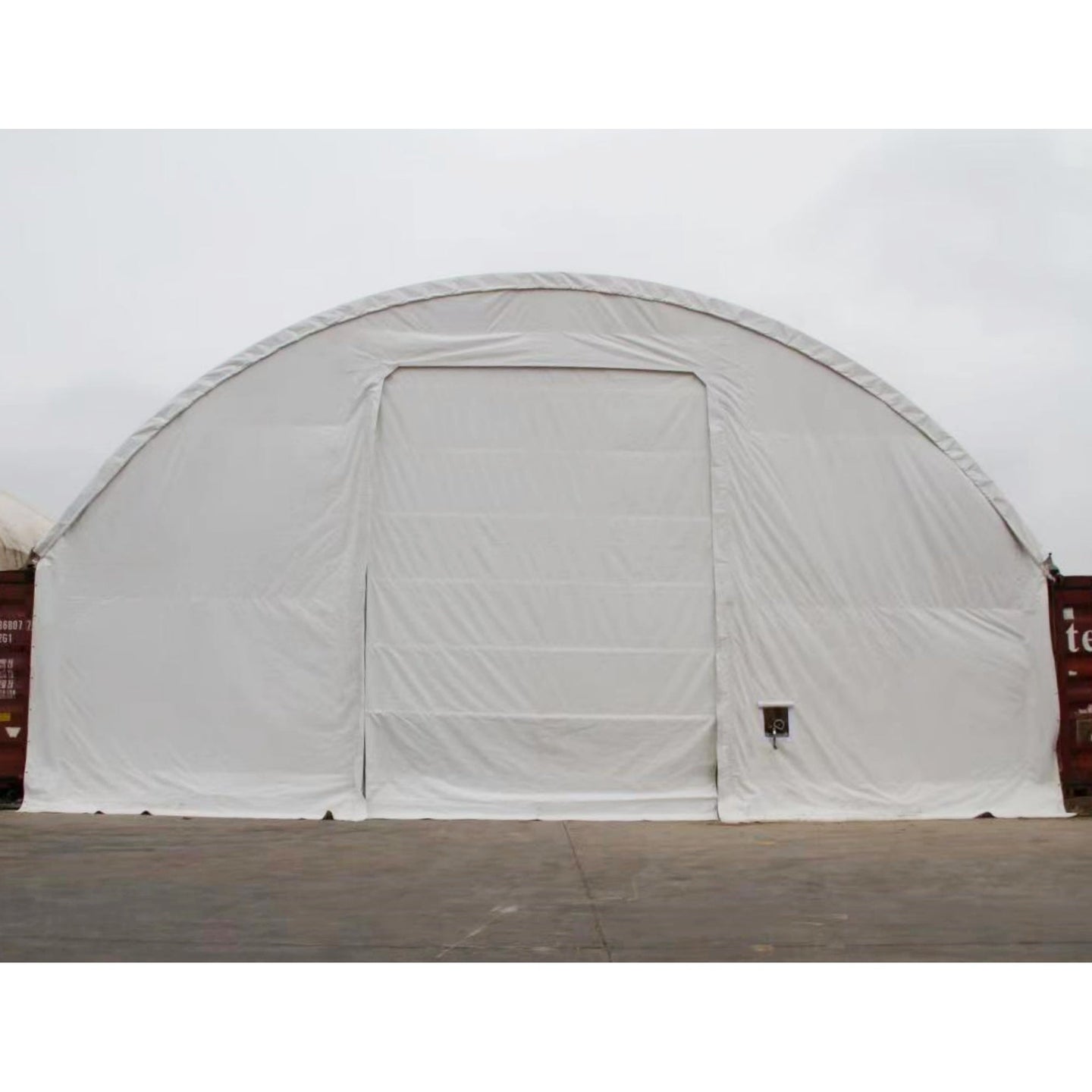 Chery Industrial Front cover with Winch door for Shipping Container Canopy Shelter 40'x40'x11'