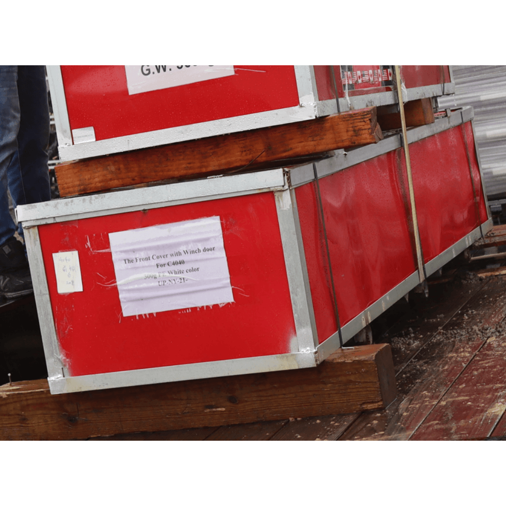 Chery Industrial Front cover with Winch door for Shipping Container Canopy Shelter 40'x40'x11'