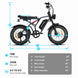 Happyrun Tank G60 Pro 2000W Moped Style Offroad Electric Bike Fat Tire