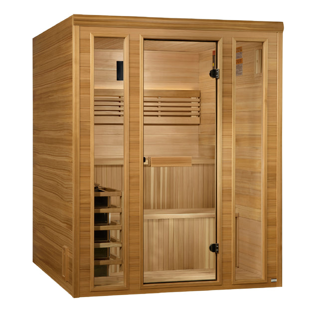Golden Designs | "Engelberg" 6 Person Traditional Steam Sauna | GDI-7060-01