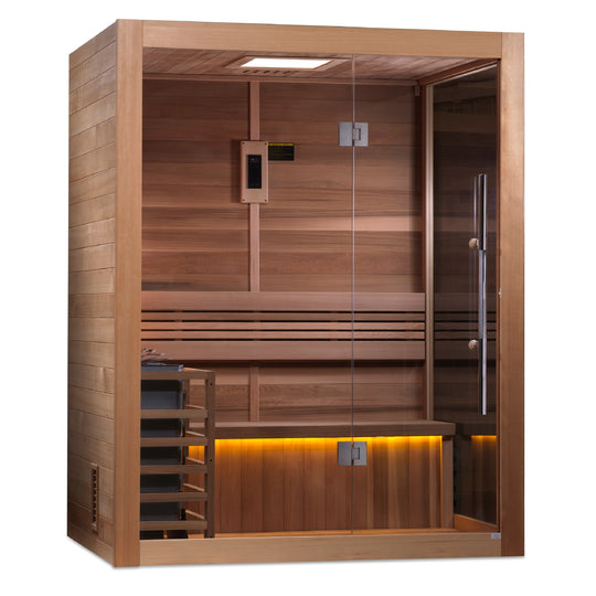Golden Designs | "Hanko" 2-3 Person Traditional Sauna | GDI-7202-01