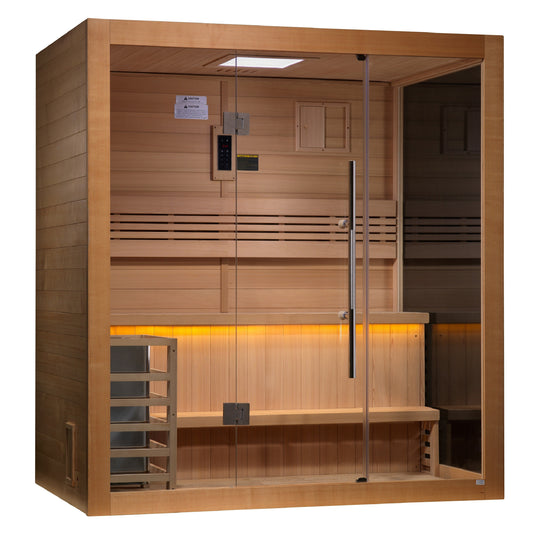 Golden Designs | "Forssa" 3-4 Person Traditional Sauna | GDI-7203-01