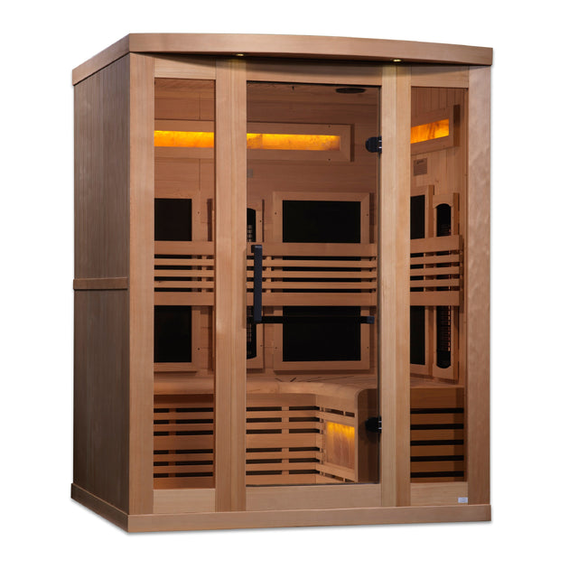 Golden Designs | "Reserve Edition" 3 Person Near Zero EMF Full Spectrum with Himalayan Salt Bar | GDI-8230-01