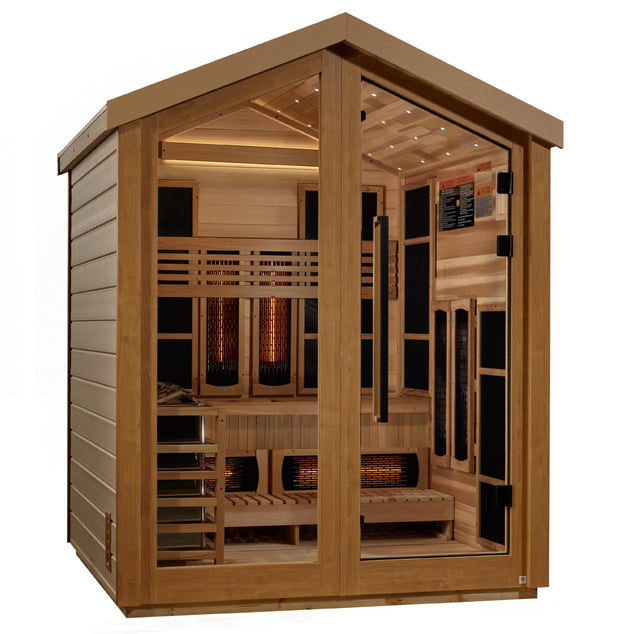 Golden Designs | "Loviisa" 3 Person Barn Hybrid (PureTech Full Spectrum IR or Traditional Stove) Outdoor Saun | GDI-8523-01