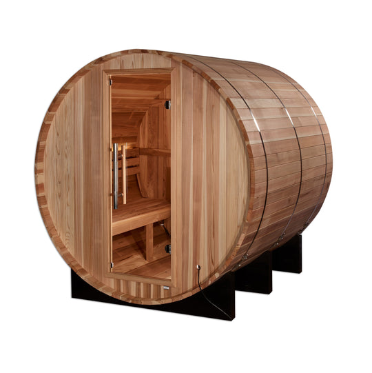 Golden Designs | "Arosa" 4 Person Barrel Traditional Sauna | GDI-B004-01