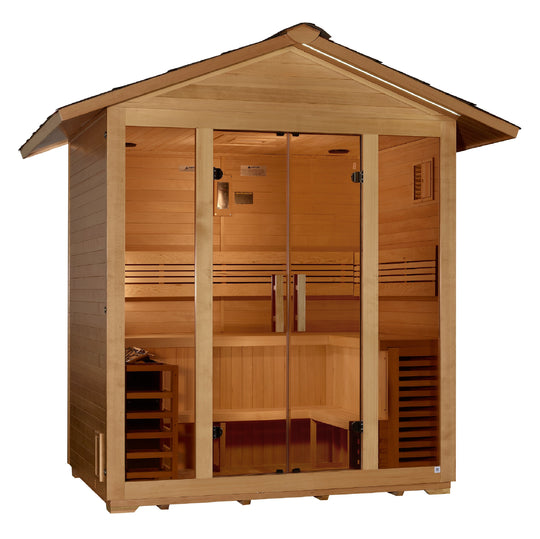 Golden Designs | "Vorarlberg" 5 Person Traditional Outdoor Sauna | GDI-8105-01