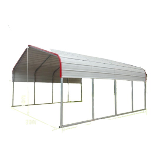 Chery Industrial Classic Steel Carport 20'W x 20'L