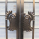 Chery Industrial 14x8 ft Steel Dual Swing Driveway Gate with Wider Goalposts