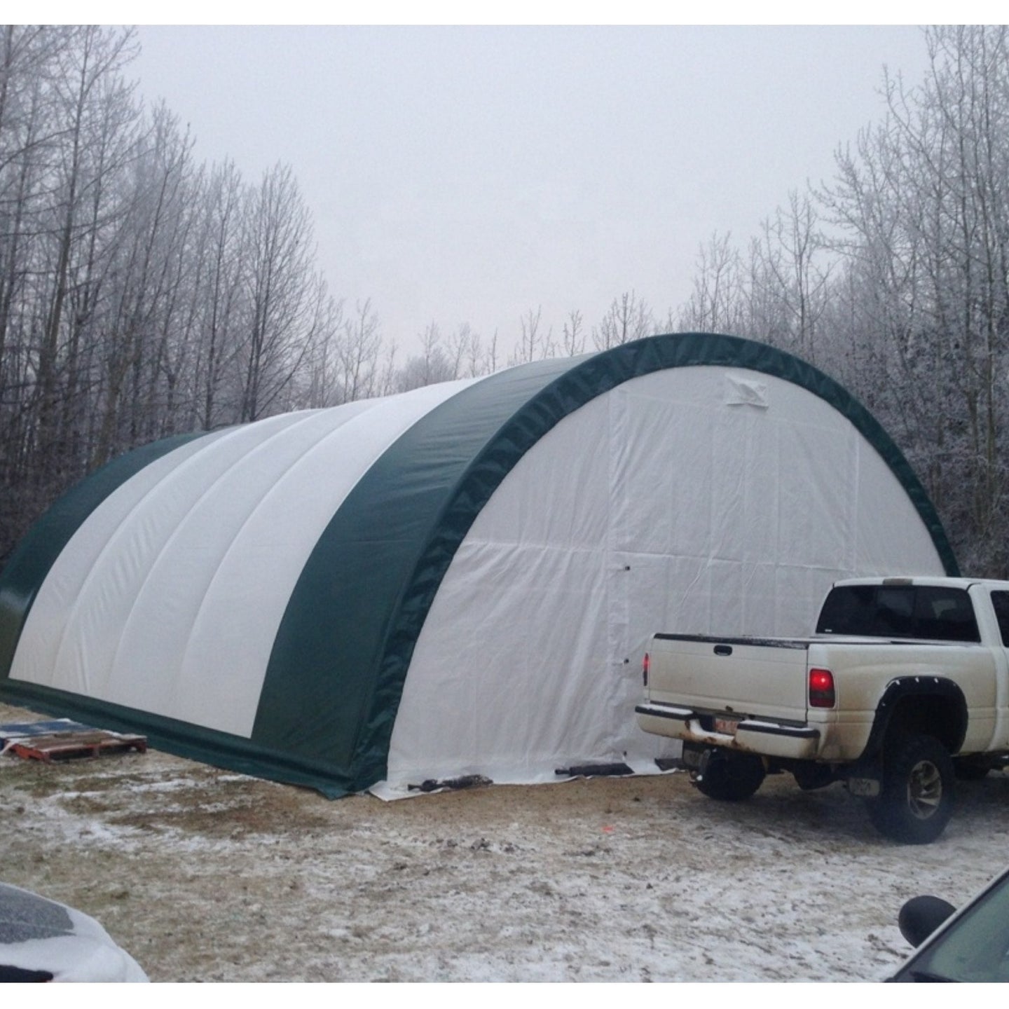 Chery Industrial W30'xL40'xH15' Single Truss Arch Storage Shelter