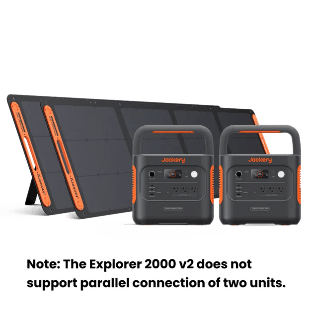 2 x Jackery Solar Generator 2000 v2 + 2 x SolarSaga 200W Portable Solar Panel