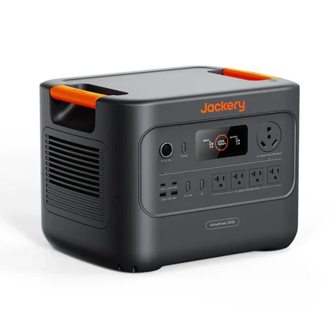 Jackery HomePower 3000 Solar Generator + 2 x SolarSaga 200W Portable Solar Panel + Trolley