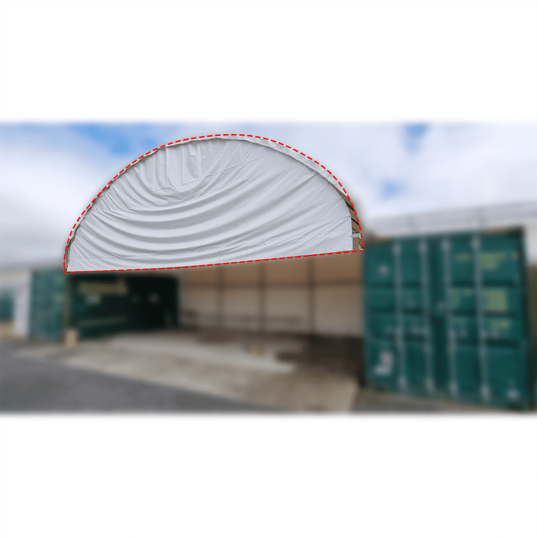 Chery Industrial Half Front Panel for W40'xL40'xH13' (container outside)