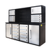 Chery Industrial 7 ft Garage Workbench Cabinet (18 Drawers & 4 Cabinets & Pegboard)