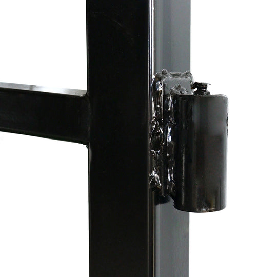 Chery Industrial 20x8 ft Steel Dual Swing Driveway Gate with Wider Goalposts